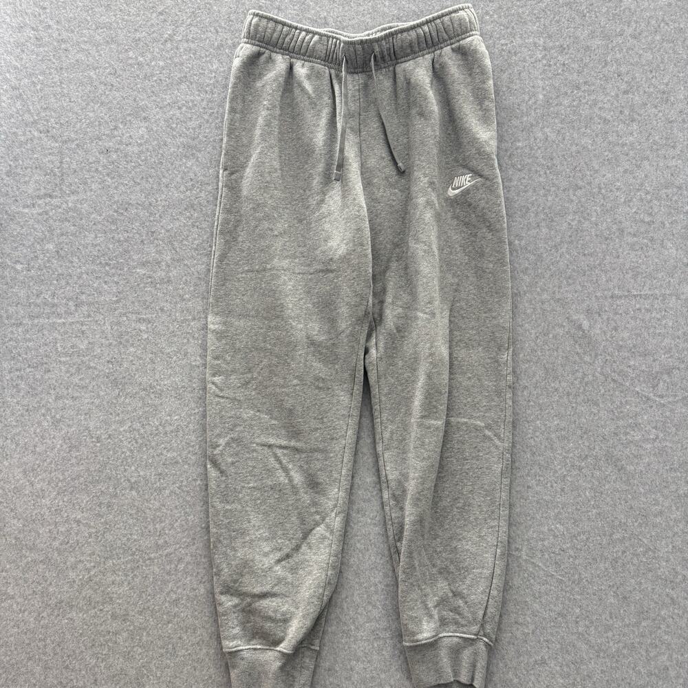 Nike Sportswear Club Fleece Women's Joggers Sz S Gray Mid-Rise DQ5191-063